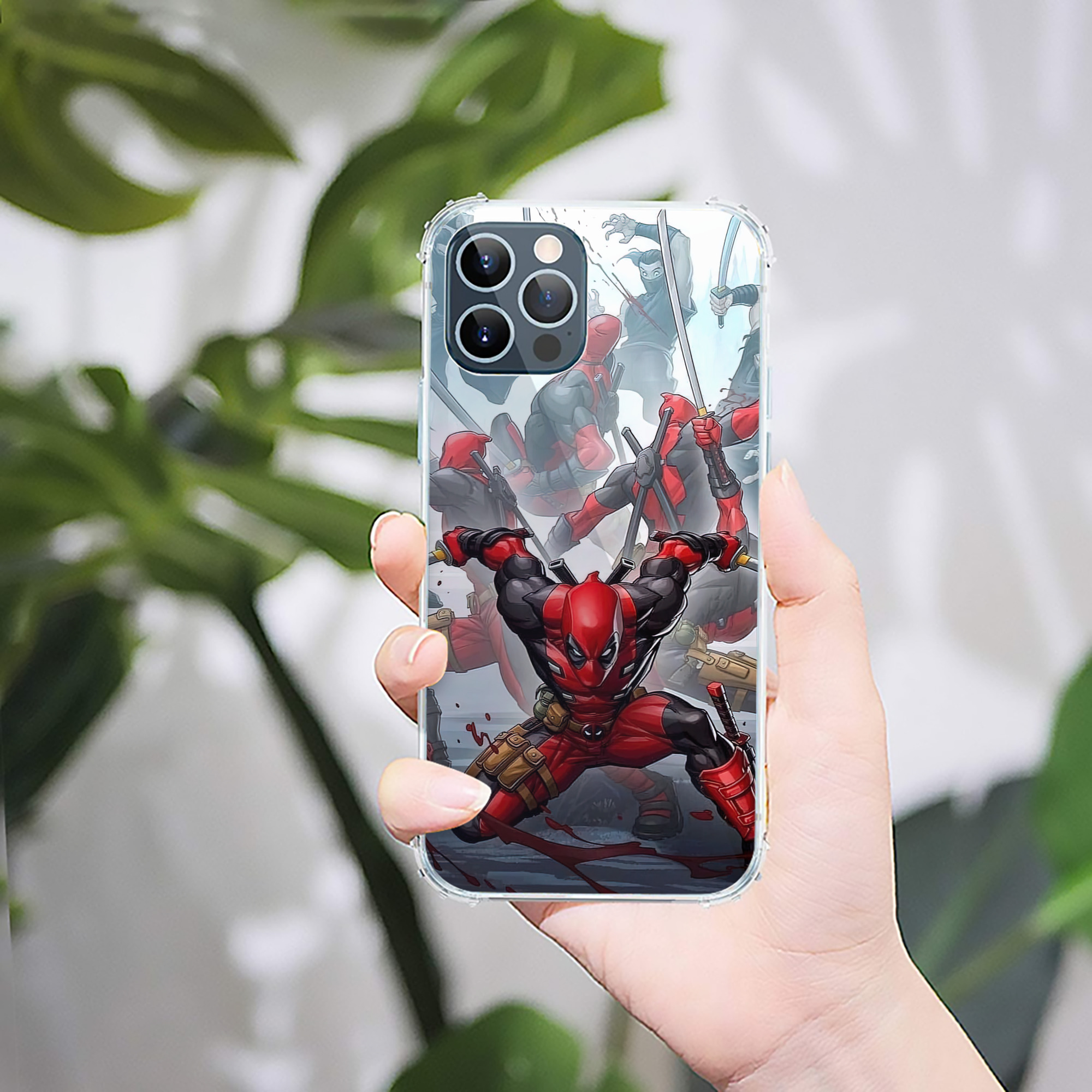 （画像用） Deadpool デッドプール 【iPhone 12シリーズ対応】透明スマホケース（クリアソフトケース）